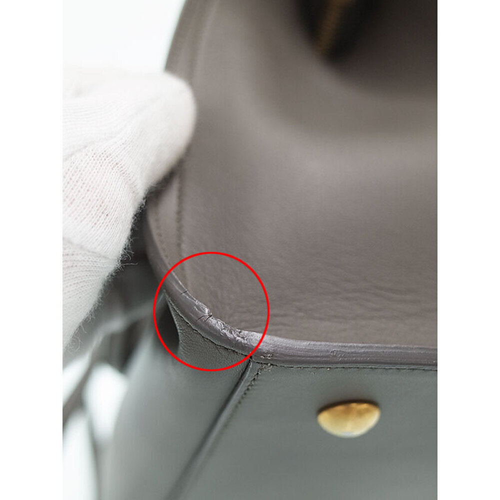 SAINT LAURENT PARIS Monogram Cabas 2way Leather HandBag - Picture 7 of 9